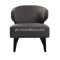 Modern Lounge Chair Contemporânea em Tecido